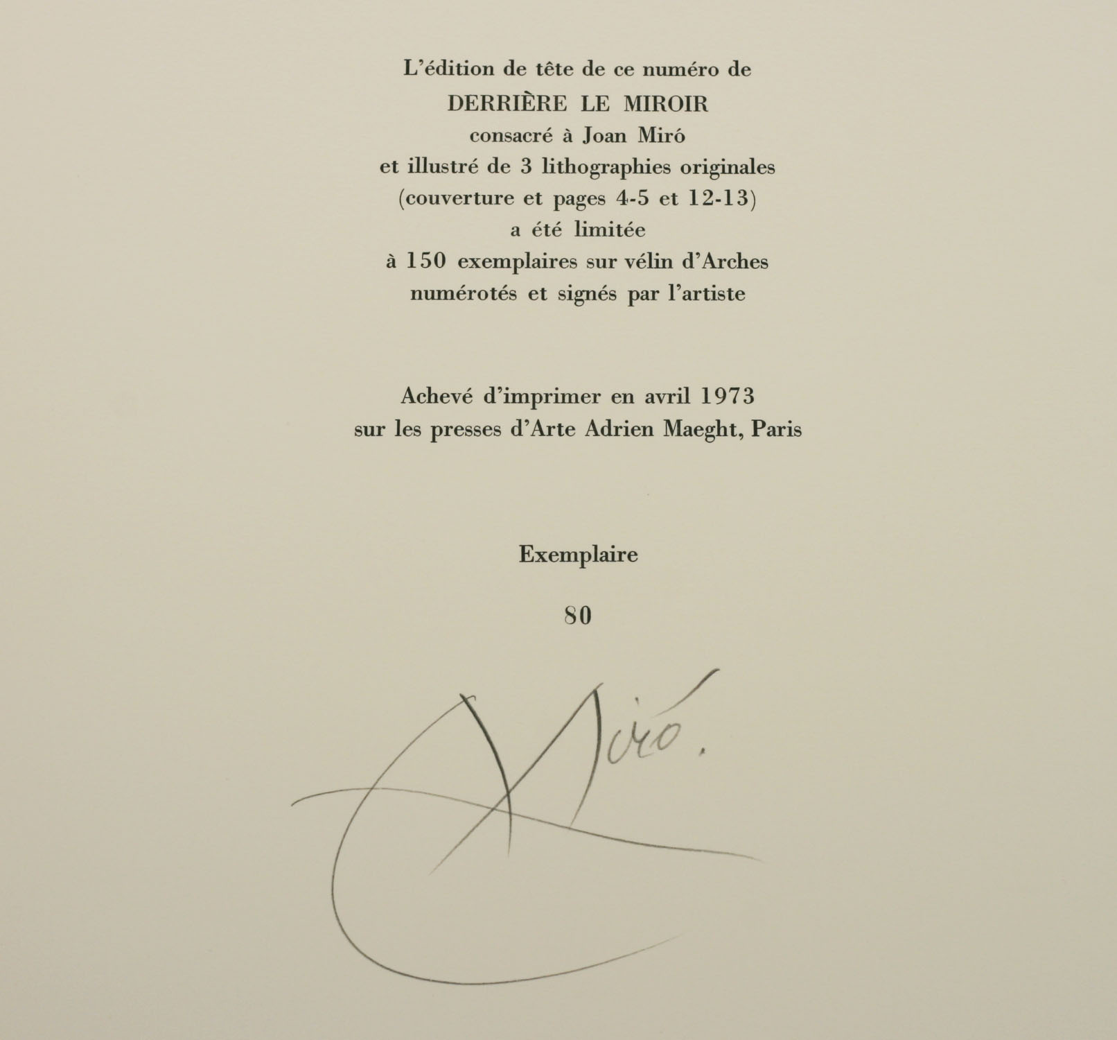JOAN MIRO、SOBRETEIXIM VIII、海外版超希少レゾネ Joan Miro - 